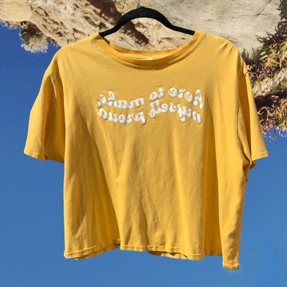 puff print tee “here to make myself proud” bp x claudia sulewski - Picture 3 of 5